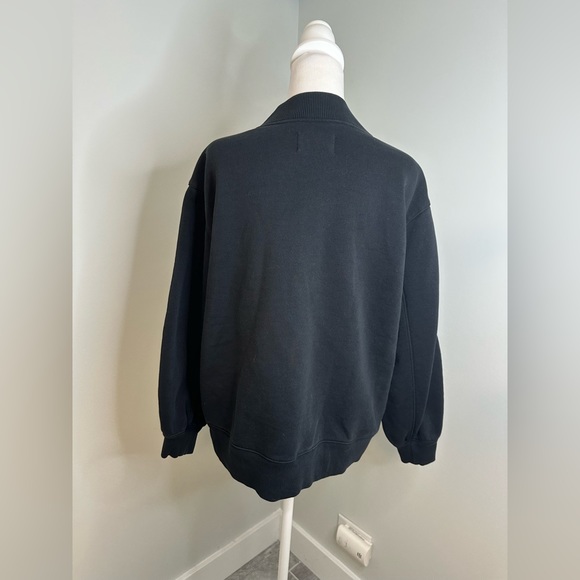 Everlane Crewneck Comfy Casual Sporty  Sweatshirt  Cotton Bkend  Black Sz Small - Picture 7 of 17